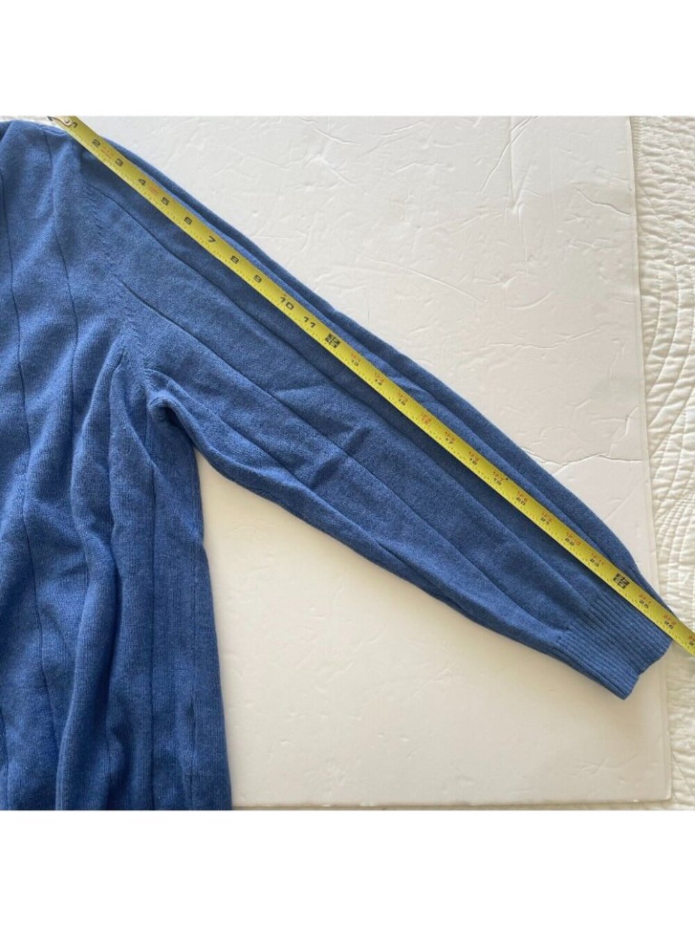 Club Room Men's Retro V Neck Pullover cardigan Sweater Blue Size 3XL - Picture 10 of 10